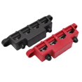 thumbnail image 4 of Wire Splitter, M8 Terminal Studs Rated 250A 4 Post Distribution Block Dustproof Flame Retardant 12-48V DC Black Red With Cover For Cars RVs Ships Yachts, 4 of 8
