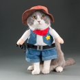 thumbnail image 5 of Ropa divertida para gatos, ropa para perros y gatos, ropa para cosplay, mono para mascotas, traje para Halloween, vestido para perros, chihuahua, bulldog francés, trajes para perros, 5 of 5