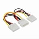 thumbnail image 2 of 4p power cable D-type head one-to-two power cable distributor cable 2 pack Psu, power cable, 2 of 5