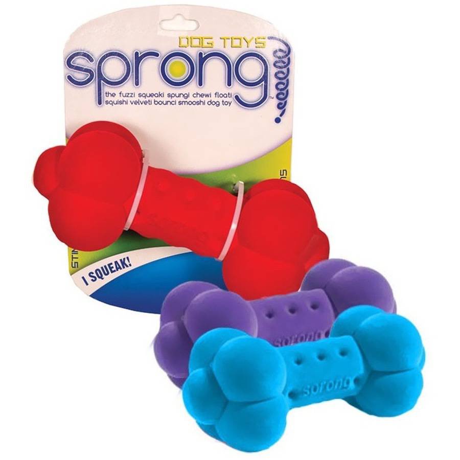 Sprong! Bumpy Bone Dog Toys, Assorted