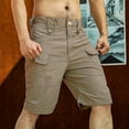 thumbnail image 2 of Xihbxyly Pantalones Cortos Cargo para Hombre, Pantalones Cortos Clásicos de Sarga para Trabajo, Pantalones Cortos Casuales Cómodos, Pantalones Cortos de Poliéster Transpirables, Uso Diario, Actividad, 2 of 5