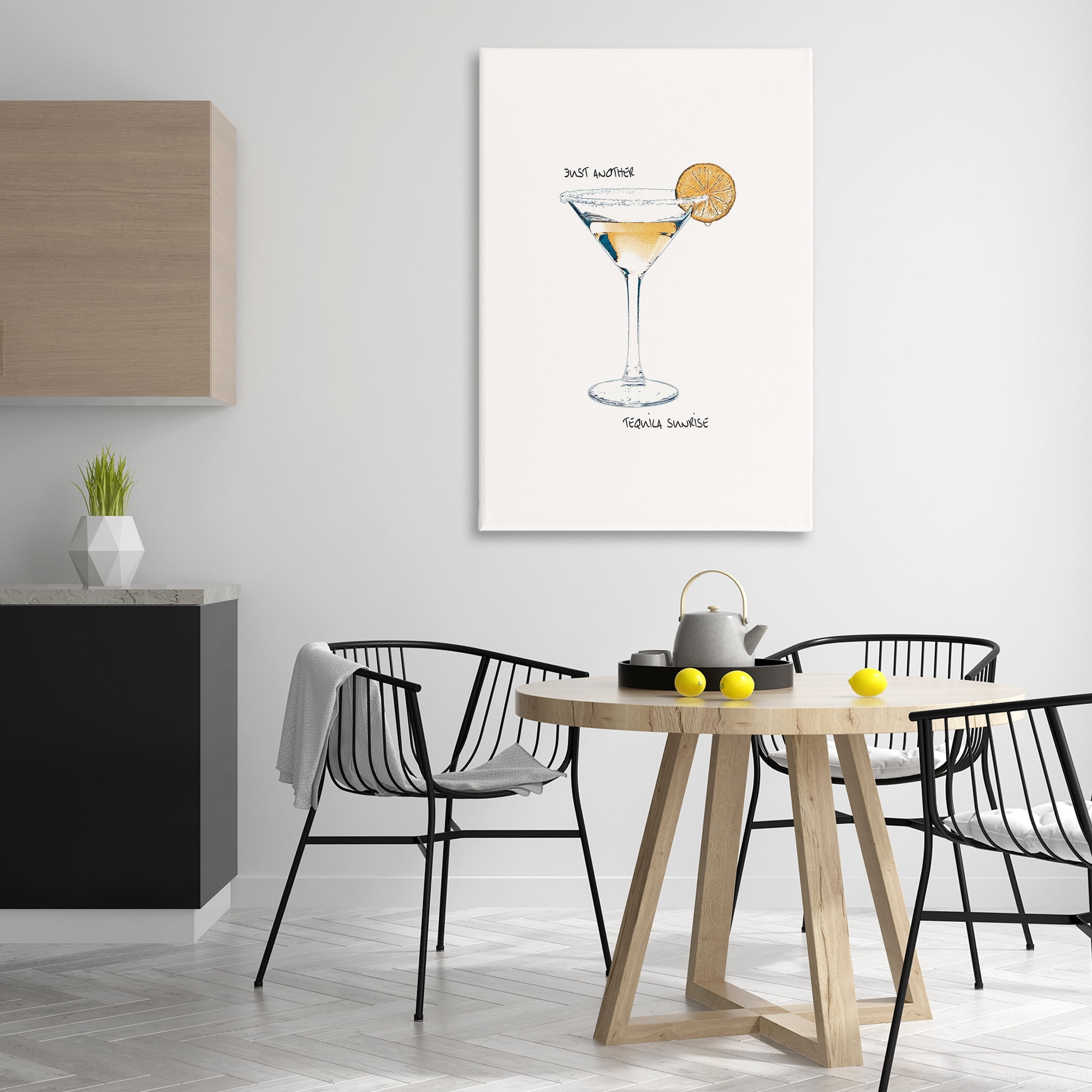 Stupell Industries Just Another Tequilla Sunrise Food & Beverage Painting Wrapped Canvas Art Print Wall Art, 30 x 45