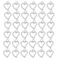 thumbnail image 1 of Heart Shape Pendant Zinc Alloy Jewelry Accessories Diy Enthusiasts Craft Making 100Pcs, 1 of 8