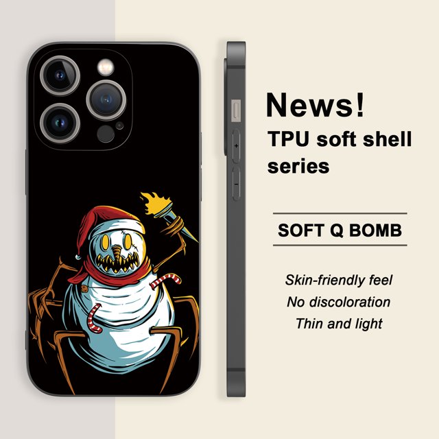 ¡Mejora tu iPhone 15 Pro Max con una divertida y llamativa funda plateada mate con diseño gráfico!