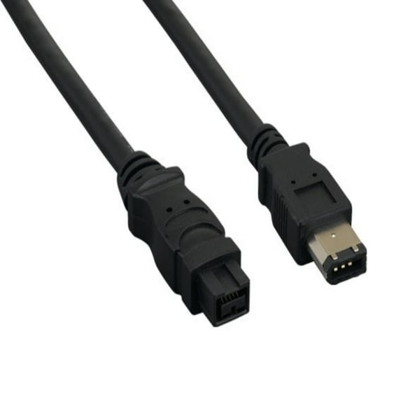 SANOXY Cables and Adapters; 6ft IEEE 1394b FireWire 800 9-pin to 6-pin, Black