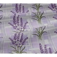 thumbnail image 4 of oneOone Cotton Jersey Light Purple Fabric Leaves & Flowers Floral Sewing Craft Projects Fabric Prints By Yard 58 Inch Wide, 4 of 4