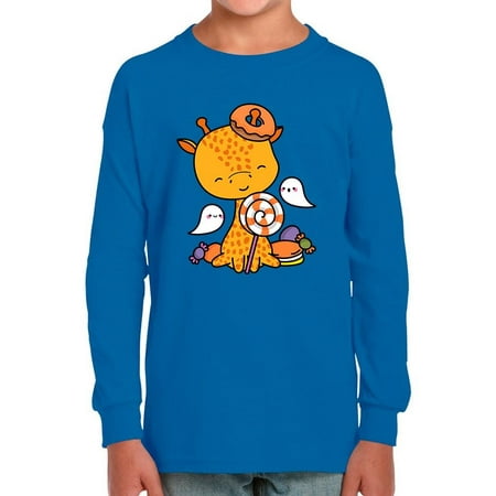 

Cute Giraffe Ghosts And Candy Long Sleeve Toddler -Image by Shutterstock 2 Toddler