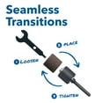 thumbnail image 3 of Kit de bandas de lijado Dremel 771B-01, 48 piezas, 1/2 con granos 60, 120 y 240, 3 of 7
