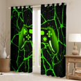thumbnail image 2 of Erosebridal Green Gamepads Curtains and Drapes (42Wx90L),Geometric Lines 30%-50% Black Out Curtains,Video Game Curtains Pack of 2 (42Wx90L),Gamer Room Decoration, 2 of 6
