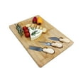 thumbnail image 1 of JS Gourmet - Bamboo Cheese Board with 3 Knives, 1 of 2