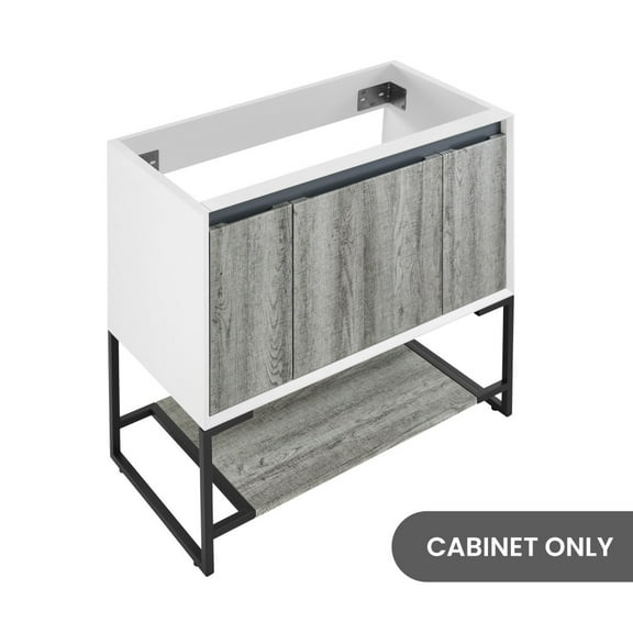 Marseille 36" Bathroom Vanity in Oak - Cabinet Only