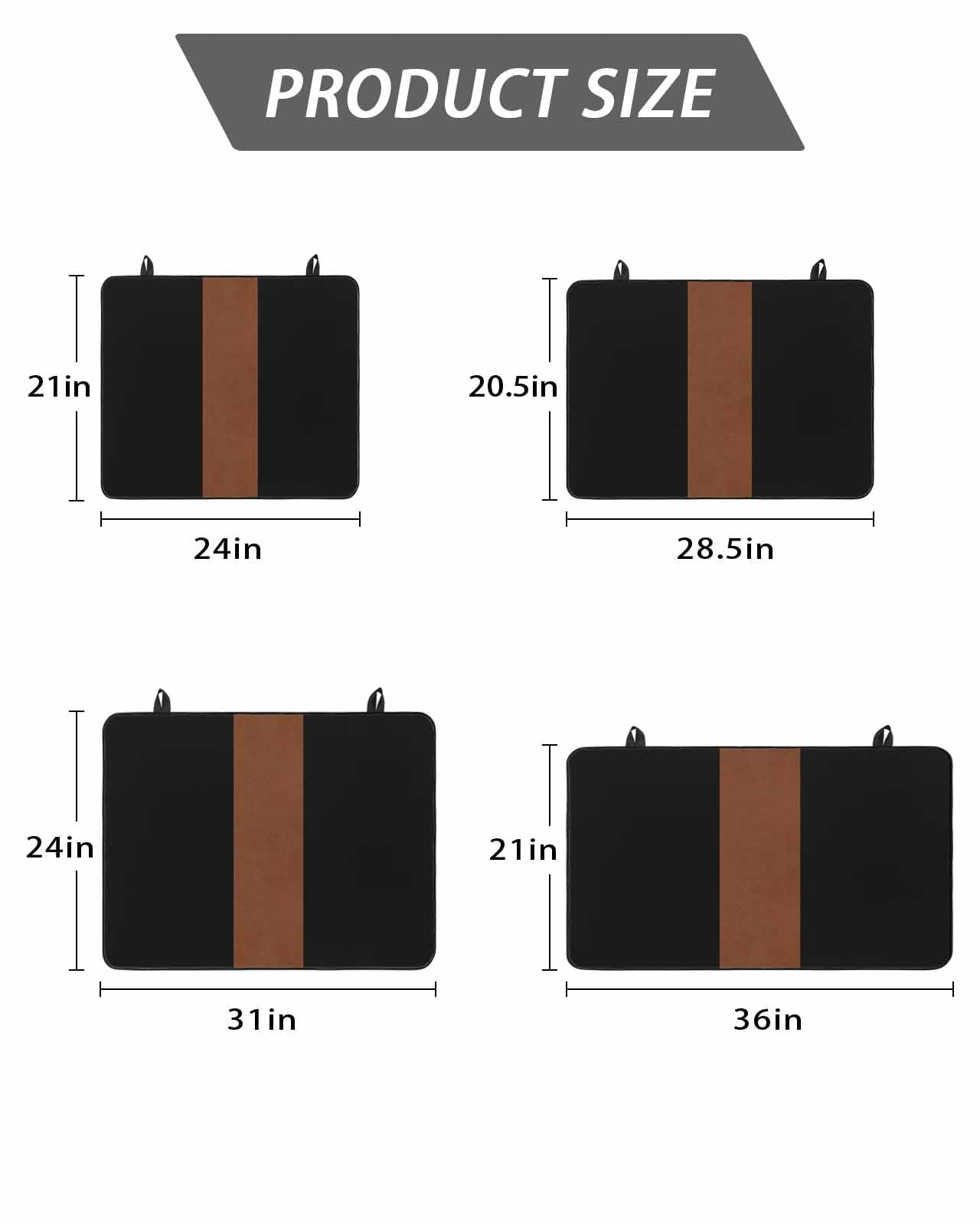 Stove Top Covers for Electric Stove, Black Brown Glass Stovetop Cover Protector, Contemporary Boho Modern Art Induction Cooktop Protector Oven Mat for Kitchen Countertop 24"x21"