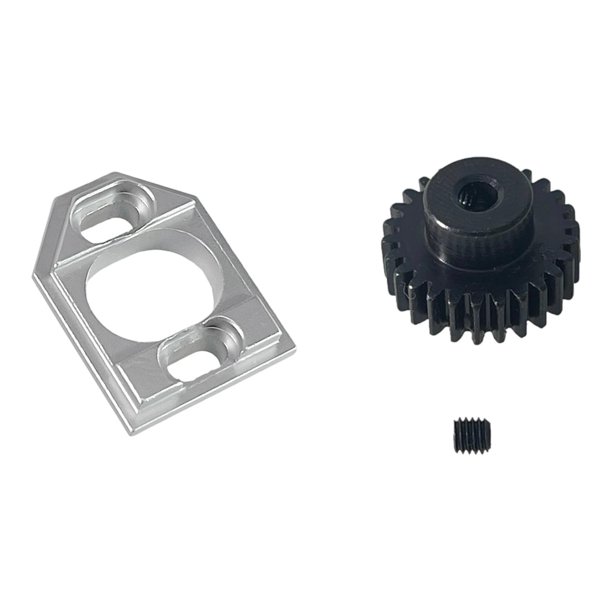 Asiento de motor metálico para coche RC 1:14, multiusos, engranaje de motor modificado para bricolaje para vehículos de control remoto 14210, 14209 y Plata