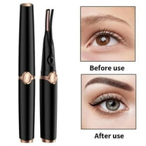 SDJMa Heated Eyelash Curler Kit – USB Rechargeable, 3-Temp Settings, Built-in Comb for Natural & Long-Lasting Curls