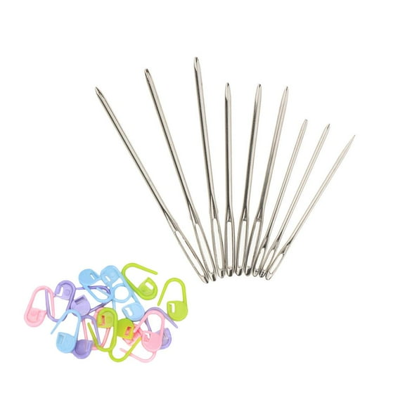 20pcs Knitting Crochet Locking Stitch Markers Large-eye Blunt