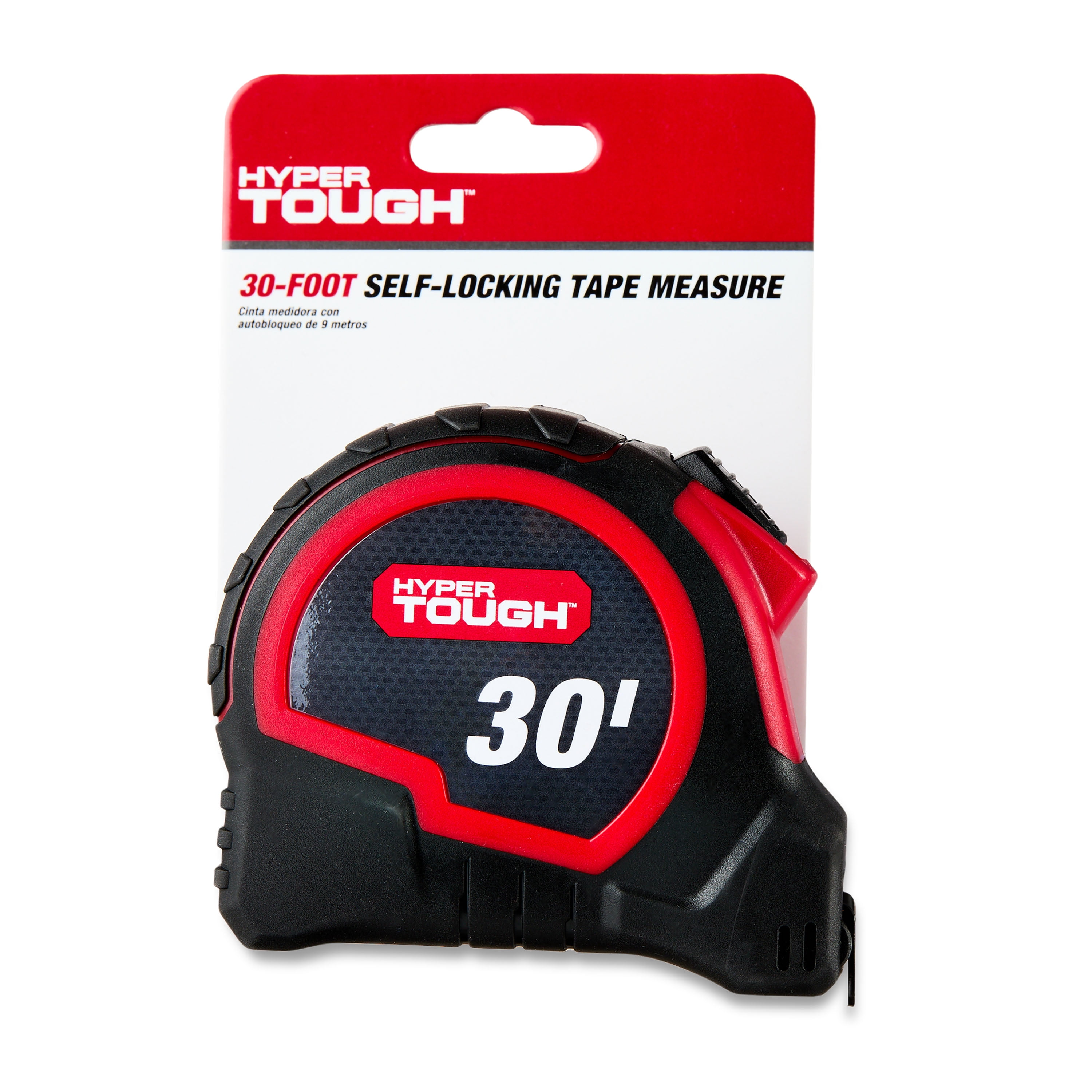 Hyper Tough 30 ft Steel Tape Measure with Self Lock, Printed