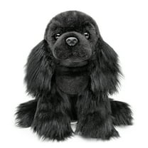 Tiny Heart Cocker Spaniel Stuffed Animal, Soft, Lifelike, Black, 10"