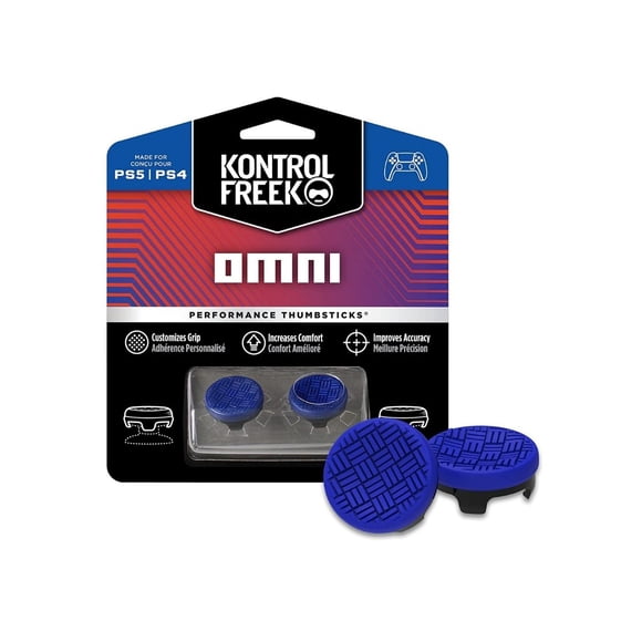 Kontrol FreekOmni Blue PS5 PS4 4Prong Kontrolfreek Grips p/ control de consola