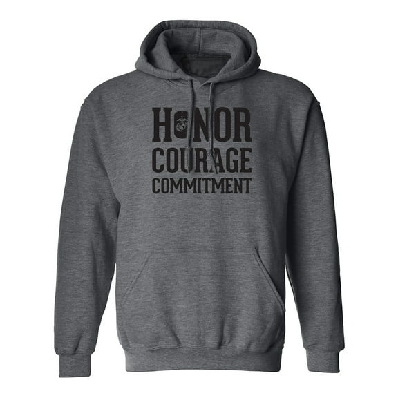 Honor Courage Commitment Adult Hooded Sweatshirt