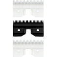 thumbnail image 1 of czcpp-3PCS Ceramic Coarse Pet Replacement Blade Cutter Compatible with Andis 64440, Oster A5, Wahl KM Series Clipper, 22Teeth White and Black Ceramic Blade Cutter, 1 of 4