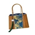 thumbnail image 1 of Bolso de paja para mujer Strade Fareast Limited con cierre de cordón, 1 of 8