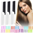 thumbnail image 3 of WIFKLSIIPG Metal Needle Stem Comb Carbon Comb Strong Durable Needle Stem Comb Hair Comb, 3 of 6