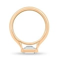 thumbnail image 4 of 2.00Ct Emerald Cut Moissanite East West Bezel Solitaire Engagement Ring, 10K Rose Gold, US 8, 4 of 8
