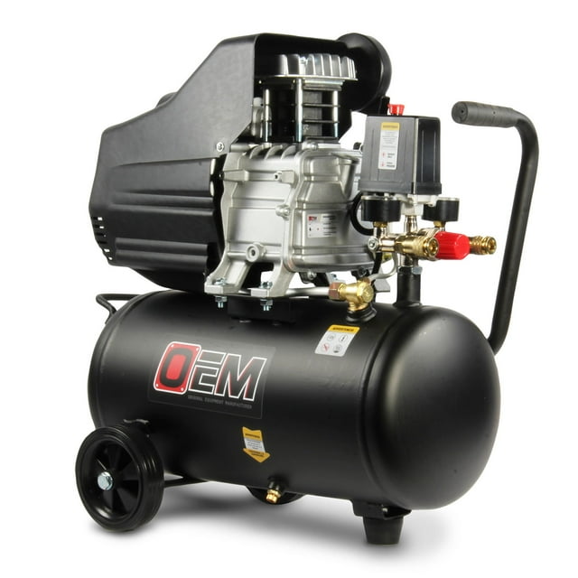 Compresor De Aire Eléctrico Monofásico 2.5 HP 25L/116Psi OEM .