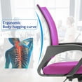 thumbnail image 2 of Dkelincs Mesh Office Chair Computer Desk Chair with 360° Casters & Armrest, Pink, 2 of 7