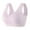 Pink, variant on 2 Pack Underwire Bras for Women Ice Silk Seamless Fixed Cup Back Wireless Underwear,Beige,L