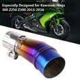 thumbnail image 4 of Sistema de escape completo para motocicleta, conexión de enlace de tubo medio para Kawasaki Ninja 300 Z250 Z300 13-16, 4 of 12