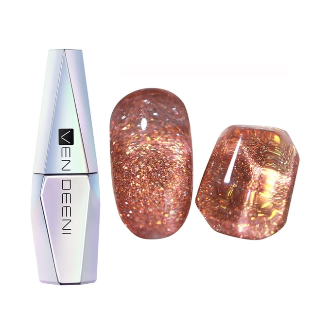 Xihbxyly Esmalte de Uñas En Acabado Diamante Star Sand, Color Reflectante Brillante, Brillo Duradero Hasta 30 Días, Ideal para Manicura Casera, 15 Ml.