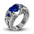 thumbnail image 4 of Bague de Fiançailles en Forme de Cœur à la Mode pour Femmes et Filles, 4 of 6