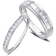 thumbnail image 4 of 1/2 Carat T.W. Diamond 10K White Gold Wedding Bands, 4 of 10