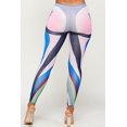 thumbnail image 7 of 2Chique Boutique Women's Multicolor Print Full Length Leggings, 7 of 7