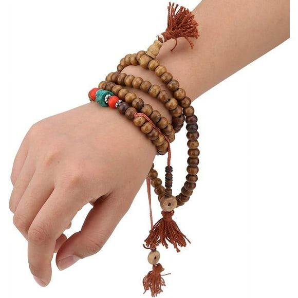 FYBTO Tibetan Rosary 108, Mala Mala Budista Beads Prayer Buddha Buddhist Stretch Bracelet-0719
