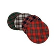 thumbnail image 5 of Women's Plaid Beret Hat, Classic British Style Flat Top Painter Cap for Women,56-58cm,green, 5 of 8