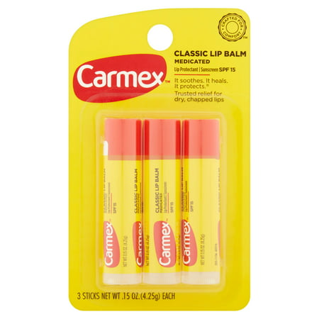 Carmex original Cliquez sur Memory Stick Hydratant SPF 15 Baume à lèvres, 3TC