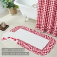 thumbnail image 2 of VHC Brands Annie Buffalo Check Bath Mat, Red, 27x48, 2 of 6