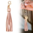 thumbnail image 2 of Tassels Keychain Pendant,Lightweight Portable Leather Tassel Keychain,Tassels Lanyard Key Chain Holder With Lobster Clip,Bohemian Keychain Accessory For Women,Gift Bag Charm,Purse,Car Keys, 2 of 7