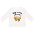 thumbnail image 3 of Inktastic Happy Birthday Jesus Nativity Christmas Boys or Girls Long Sleeve Toddler T-Shirt, 3 of 5