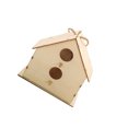 thumbnail image 1 of Moyic Caja de comedero de pájaros de madera, suministros para mascotas, casa de pájaros colgante decorativa hecha a mano montada en la pared para Artesanía Tipo6 Moyic HA063097-06, 1 of 6