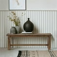 thumbnail image 2 of Lexicon Transitional Solid Wood Dining Room Bench in Burnished Brown, 2 of 7