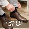 thumbnail image 3 of Zapatos de vestir diversos con cordones redondos Oxford para hombre, marrón oscuro, 3 of 7