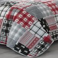 thumbnail image 5 of Eddie Bauer Plaid Cotton Plain Weave Quilt Sets, Full/Queen, Red, 5 of 5