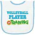 thumbnail image 2 of Inktastic Volleyball Player Kids Baby Terry Cloth Bib, 2 of 3