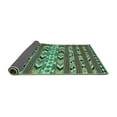 thumbnail image 2 of Ahgly Company Indoor Square Oriental Turquoise Blue Traditional Area Rugs, 6' Square, 2 of 4