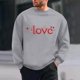 thumbnail image 1 of TaTaai Men's Valentine Heart Print Long Sleeve Round Neck Pullover, Valentine's Day Gift, Casual Sports Activewear Top Gift, 1 of 6