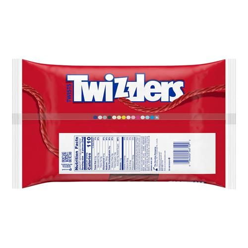 Twizzlers Twists Strawberry Flavored Licorice Style, Low Fat Candy Big Bag, 32 Oz - Pack of 2