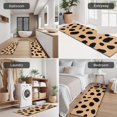 thumbnail image 5 of Brown and Black Of Leopard Print Kitchen Rugs Sets Of 3,Kitchen Runner Rugs Non Skid Washable,Decorative Kitchen Floor Mats for Kitchen,Sink,Laundry,17"x30"+ 17"x47" + 17"x59", 5 of 6